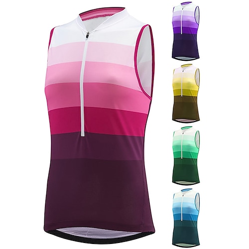 

21Grams Per donna Gilet da ciclismo Maglia da ciclismo Senza maniche Bicicletta Gilet / Gilet Maglietta / Maglia Superiore con 3 tasche posteriori Ciclismo da montagna Cicismo su strada Traspirante