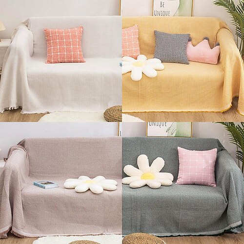 

Sofabezug Boho Sofadecke Überwurf Handtuch für Eckcouch Sessel Loveseat 4- oder 4- oder 3-Sitzer L-Form Kratzfest Katze waschbar