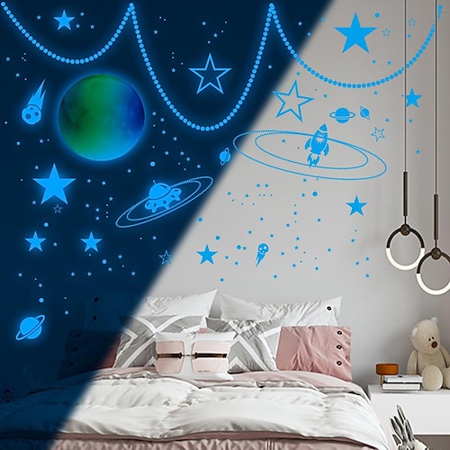 

Stars Wall Stickers Bedroom / Living Room, Pre-pasted PVC Home Decoration Wall Decal 1pc