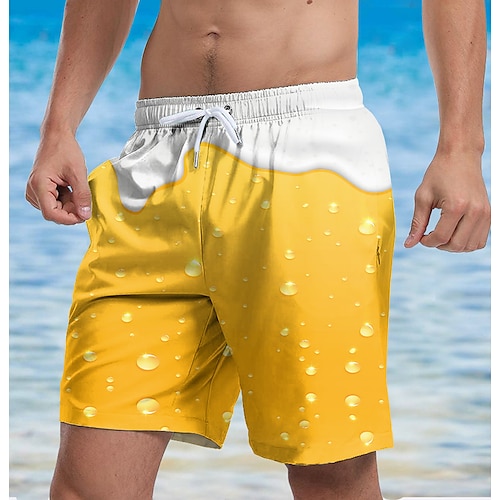 

Per uomo Boxer da surf Leggero Asciugatura rapida Boxer da surf Surf Spiaggia A quadri Gradiente Con stampe Primavera Estate