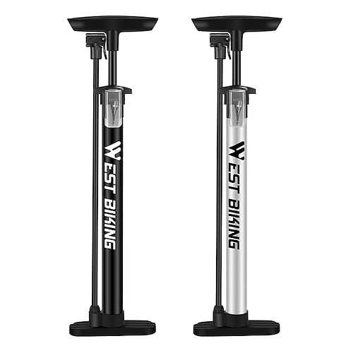 

WEST BIKING Bombas de bicicleta Durável 120 PSI Estável Para Triatlo Ciclismo Alumínio Prata Preto Preto Bruto