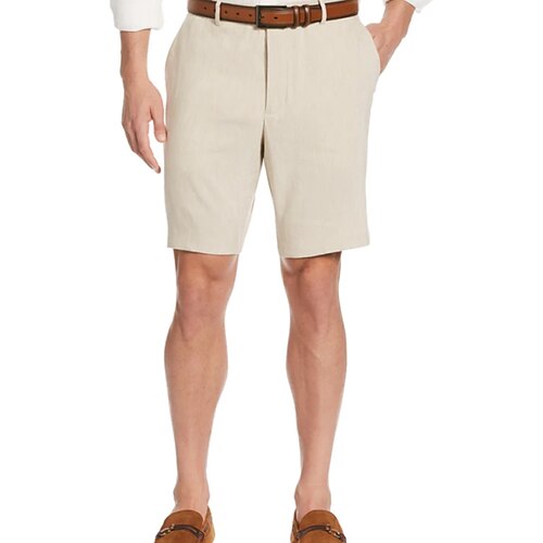 

Homme Short Short en lin Short d'été Short de plage Plein Respirable Doux Court Casual du quotidien Vacances Mélange de Lin Coton Mode Vêtement de rue Noir Blanche Non Elastique