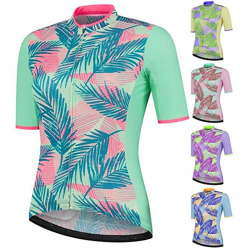 

21Grams Mulheres Camisa para Ciclismo Manga Curta Moto Camisa / Roupas Para Esporte Blusas com 3 bolsos traseiros Ciclismo de Montanha Ciclismo de Estrada Respirável Pavio Humido Tiras Refletoras