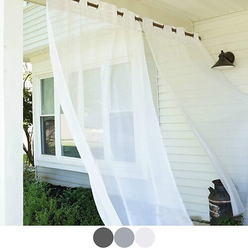 

White Sheer Tab Top Curtain Farmhouse, Kitchen Living Room Window Curtain Farmhouse,Door Curatin, Girls Bedroom Cascade for Wedding Decor for Wedding Decor