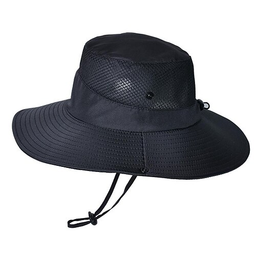 Men's Women's Sun Hat Bucket Hat Fishing Hat Outdoor Portable UV Sun  Protection UPF50+ Breathable Hat Polyester Black Navy Blue Light Grey for  Fishing Climbing Beach 2024 - $9.99