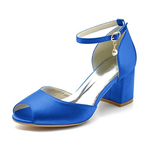 

Per donna scarpe da sposa Scarpe da sera Matrimonio Feste tacchi da sposa Scarpe da sposa Scarpe da damigella d'onore Perle Quadrato Occhio di pernice minimalismo Dolce Raso Fibbia Tinta unita Nero