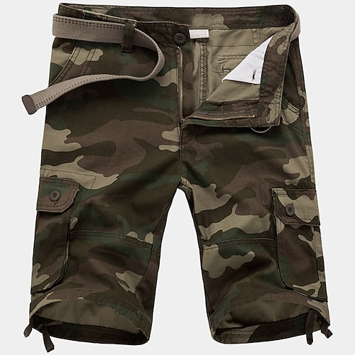 

Hombre Pantalón Corto Cargo Pantalón corto Cordón de la pierna 6 bolsillo Estampado Color Camuflaje Comodidad Exterior Diario Noche 100% Algodón Moda Ropa de calle Camuflaje amarillo Azul Piscina