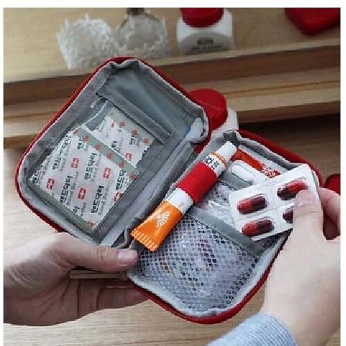 Niedliche tragbare Mini-Medizintasche Erste-Hilfe-Set Medizinische  Notfall-Kits Organizer Outdoor-Haushaltsmedizin-Pillen-Aufbewahrungstasche