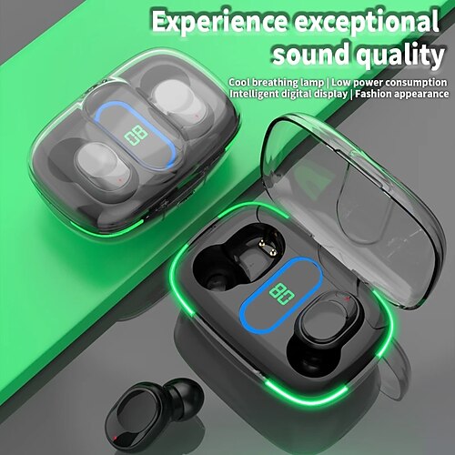 

y90 tws fones de ouvido sem fio bluetooth 5.3 ipx7 à prova d'água led power display fones de ouvido esportivos estéreo