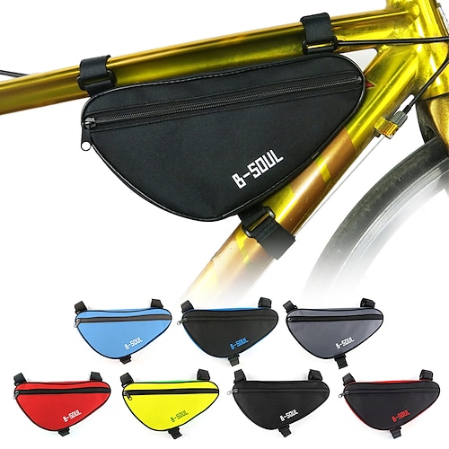 

1.8 L Impermeabile Marsupio triangolare da telaio bici Portatile Ciclismo Leggero Borsa da bici Terylene Marsupio da bici Borsa da bici Telefoni di dimensioni simili Attività all'aperto