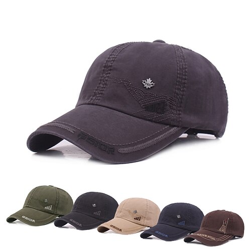 

Per uomo Cappellino da baseball Cappello snapback Nero Blu marino scuro Cotone Stampa Streetwear Moda Informale Esterno Giornaliero Per uscire Alfabetico Crema solare