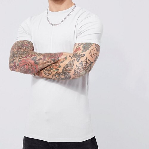 

Per uomo maglietta Camicia fresca Camicia oversize T-shirt Liscio Girocollo Esterno Sport Manica corta Abbigliamento 100% cotone Streetwear Originale Casual quotidiano