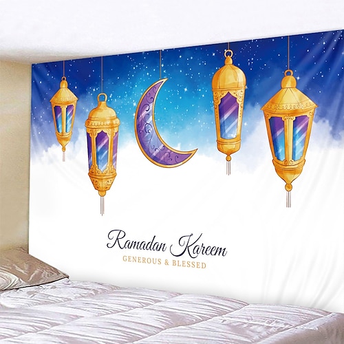 

ramadan eid mubarak wandteppich kunst dekor fotografie hintergrund decke vorhang hängen hause schlafzimmer wohnzimmer dekoration