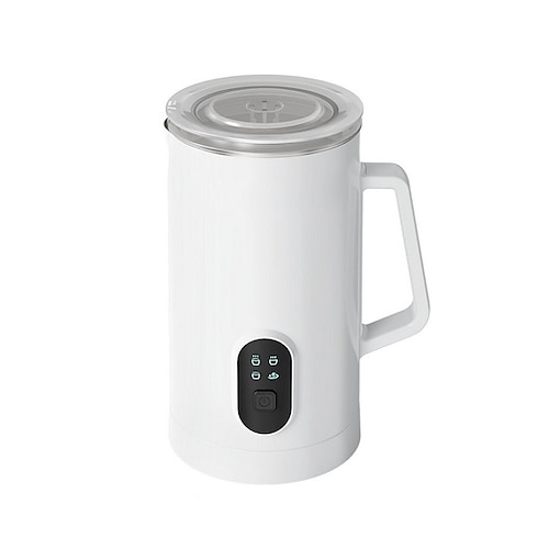 SAIBOKE - Espumador de leche, vaporizador de leche eléctrico 4 en 1,  máquina automática de espuma fría y caliente, calentador de leche de 8.8  oz/8.8