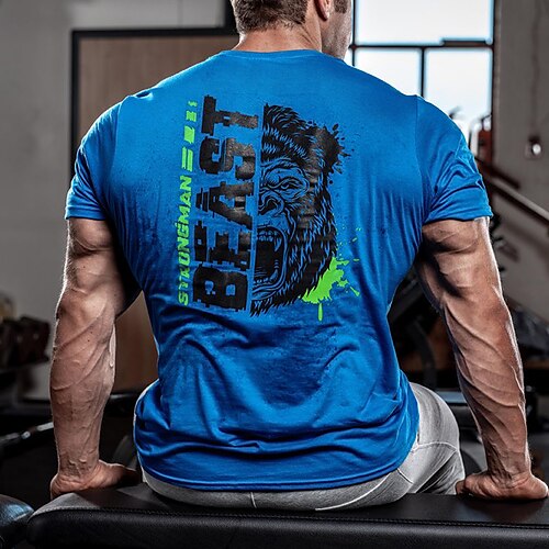 

Per uomo Camicia da allenamento T-shirt da corsa Manica corta Superiore Sportivo Athleisure Traspirante Traspirazione umidità Morbido Fitness Allenamento in palestra Corsa abbigliamento sportivo