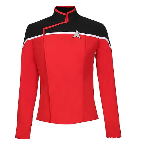 

Star Trek Picard 3 Mehre Kostüme Cosplay Kostüm Damen Film Cosplay Casual Rot oben Maskerade Polyester