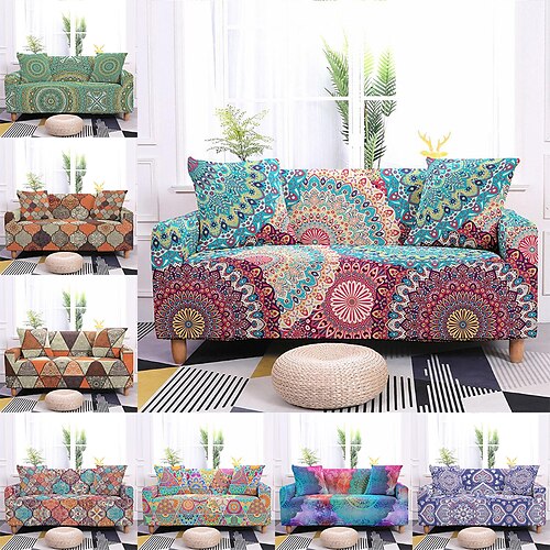 

Stretch Sofa Cover Slipcover Elastic Sectional Couch Armchair Loveseat 4 Or 3 Seater L Shape Soft Durable Washable