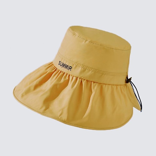 

Homme Femme Bob Chapeau Bob Chapeau de pêche Extérieur Portable Protection solaire UV UPF50 Respirable Chapeau Safran des Indes Noir Rose Claire pour Pêche Escalade Plage