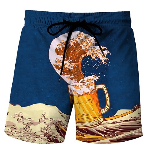 

Per uomo Boxer da surf Pantaloncini da mare Boxer da mare Pantaloncini estivi Pantaloncini da spiaggia Tasche A cordoncino Vita elastica Alfabetico Birra Asciugatura rapida Esterno Per eventi Per