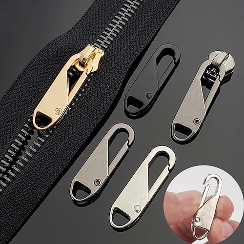10pcs Universal Zipper Puller Detachable Zipper Head Instant Zipper Repair  Kits For Zipper Slider DIY Sewing Craft Sewing Kits Zippers 2024 - $4.99