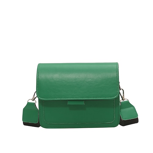 

Dame Crossbody taske PU Læder Daglig Vandtæt Helfarve Blå Grøn
