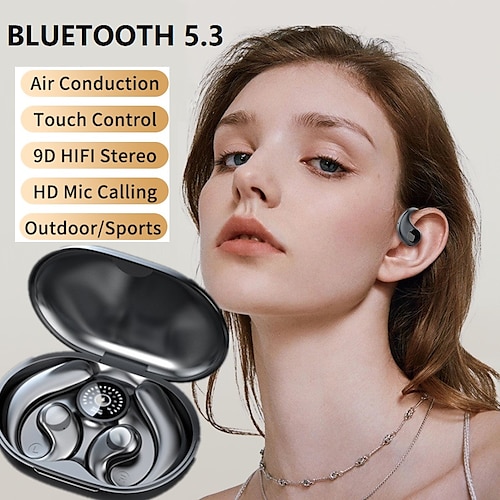 

fones de ouvido sem fio tws fones de ouvido sem fio esportivos 9d hifi estéreo funcionando ao ar livre bluetooth 5.3 fones de ouvido ganchos abertos fones de ouvido de condução de ar pk s26