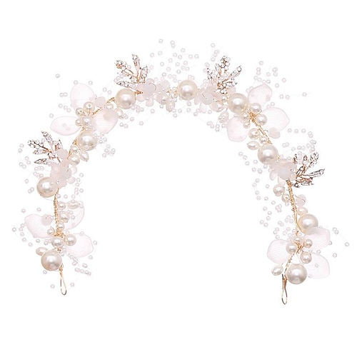 

accessori per capelli da sposa per bambini accessorio per capelli ragazza fiore copricapo principessa fascia fiore bianco perla per ragazza e ragazze fiore fascia per capelli da sposa carina da sposa