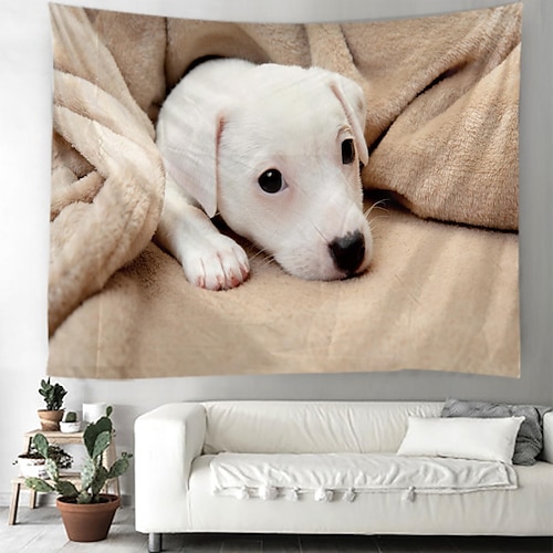 

Tier große Wandteppich Hund Kunst Dekor Foto Hintergrund Decke Vorhang hängend Zuhause Schlafzimmer Wohnzimmer Dekoration