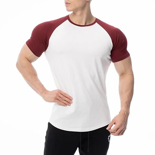 Men's Baseball Jersey Baseball Shirt Short Sleeve Tee Tshirt Athletic  Athleisure V Neck Spandex Breathable Soft Sweat wicking Running Jogging  Training Sportswea… in 2023