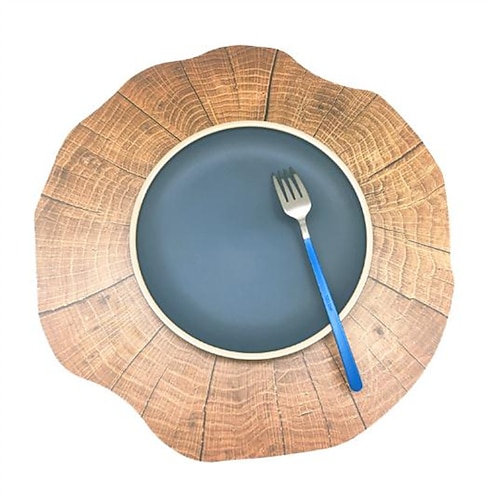 

decorazione di festa venatura del legno cuscino termico europeo giapponese originale venatura del legno pp tovagliette tovagliette 2 pezzi / 4 pezzi 10 pezzi