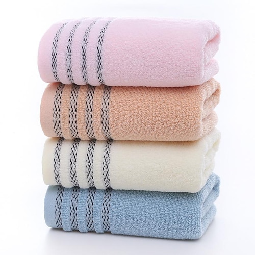 

Serviette en pur coton Serviette de lavage quotidienne Serviette de cadeau absorbante douce pour la maison