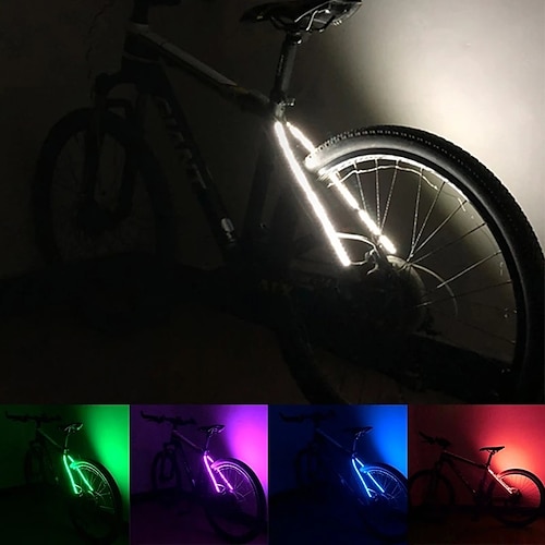 

70 led vélo feu arrière décoratif étanche vélo lumière vélo lumières bande avertissement de sécurité clignotant lumière vélo accessoires