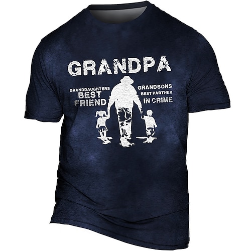 

Homme Grande Taille T shirt Tee Grand et grand Graphic Col Ras du Cou Manche Courte Printemps été Vêtement de rue Rétro Vintage Confortable Casual Des sports Hauts