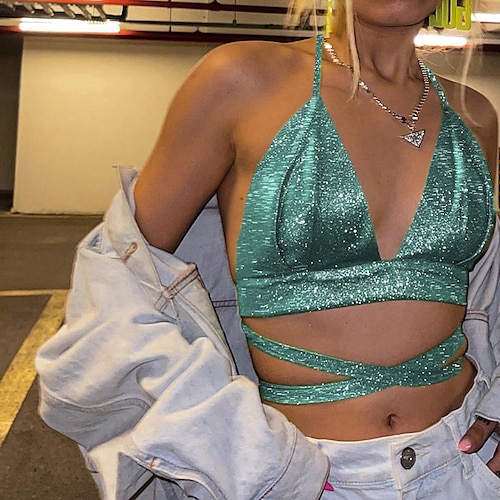 

Krydret jenter Y2K År 2000 Barbiecore BH og Trusser Dame Kostume Årgang Cosplay BH