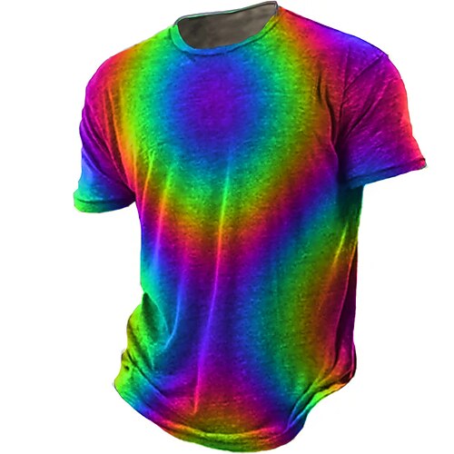 

Per uomo Plus Size maglietta Grande e alto Pop art Girocollo Manica corta Primavera estate Vintage Streetwear Comodo Informale Sport Top