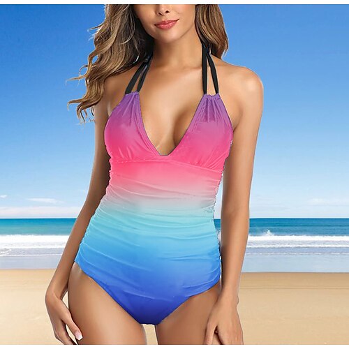 

Mujer Bañadores Tankini 2 piezas Normal Traje de baño 2 Piezas Estampado Degradado de color Amarillo Rojo Naranja Trajes de baño Deportes Verano