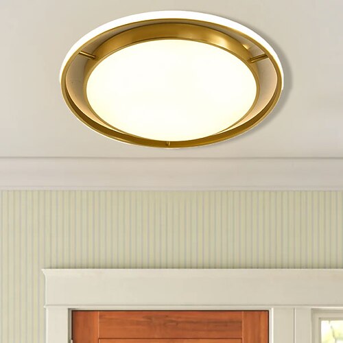 

plafoniera a led 40cm 50cm cerchio design forme geometriche plafoniere rame stile moderno bianco freddo 110-240v