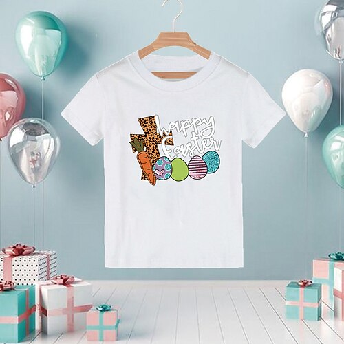 

Bambino (1-4 anni) Da ragazzo maglietta Tee Cartoni animati Alfabetico Manica corta Top bambini Esterno Di tendenza Giornaliero Primavera Estate Nero 3-7 anni