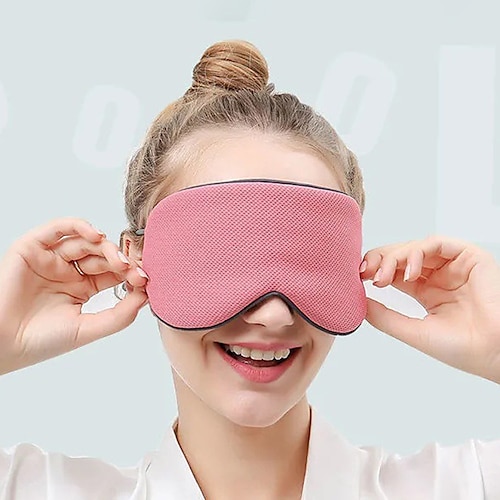 

Adjustable Size Sleep Mask Korean Version Ice Silk Warm and Cool Dual-use Adjustable Travel Shading Breathable Mask