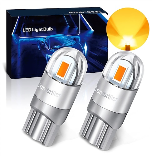 

20 stk otolampara led pærer 7443 hvid 6000k t20 7441 7444 7440 7443 bil interiør lys led pære udskiftning til led baklygter blinklys pære bremse lys pære baglygte pære parkerings pære