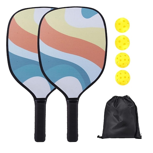 

pickleball paddle pickleball set con 4 racchette da squash pickleball per giochi indoor e outdoor