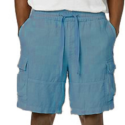 

Herren Shorts Kurze Hosen Leinenshorts Kurze Hosen Sommer-Shorts Strandshorts Kurze Hosen Tasche Kordelzug Elastische Taille Glatt Komfort Atmungsaktiv Outdoor Täglich Ausgehen Leinen / Baumwoll