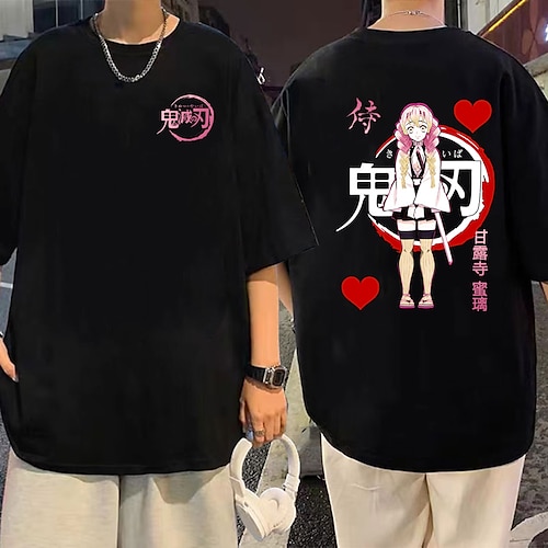 

Demon Slayer: Kimetsu no Yaiba Kanroji Mitsuri Maglietta Stampa Classico Stile di strada Maglietta Per Per uomo Per donna Unisex Per adulto Stampa a caldo 100% poliestere Casual / quotidiano