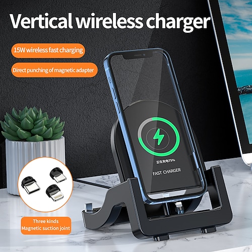 

kh-22 chargeur sans fil 15 w puissance de sortie support de charge sans fil ce / eu charge rapide sans fil universelle pour téléphone portable