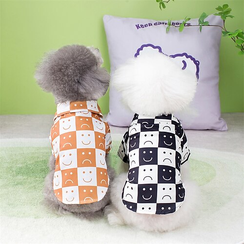 

Hunde Katzen Weste Plaid / Karomuster bezaubernd Süß Outdoor Alltagskleidung Hundekleidung Welpenkleidung Hunde-Outfits Weich Weiß Braun Kostüm für Mädchen und Jungen Hund Polyester Baumwolle XS S M