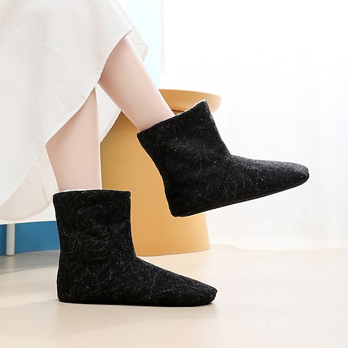 

Home interior slippers warm boots lady