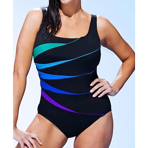 

Per donna Costumi da bagno Un pezzo Normale Costume da bagno Stampe Pop art Nero Body Costumi da bagno Sportivo Abbigliamento mare Estate