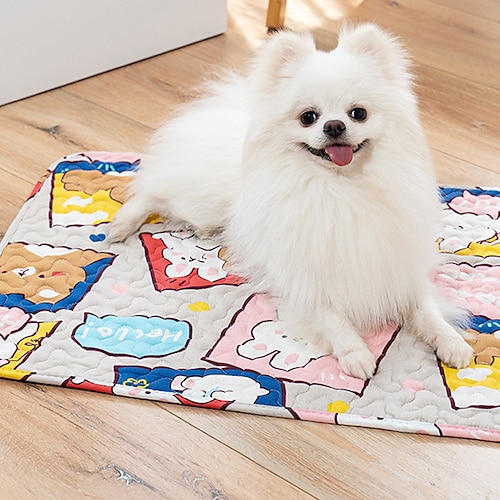 

Tapete para animais de estimação tapete para cães de tamanho pequeno e médio almofada de algodão especial para gatos tapete para dormir antiderrapante para animais de estimação cobertor