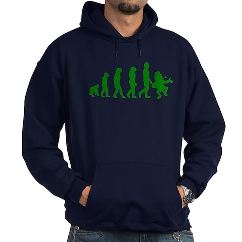 

St. Patrick's Day Kleeblatt irisch Kapuzenshirt Anime Vordertasche Grafik Kapuzenshirt Für Herren Damen Unisex Erwachsene Heißprägen 100% Polyester Casual