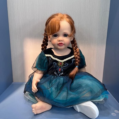 

55 cm betty reborn baby doll full body silicone impermeabile bambola bambina principessa regali di natale realistici vero bambino